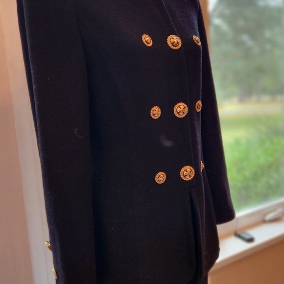 St. John by Marie Gray Black Boucle Suit Size 6 - Picture 3 of 10